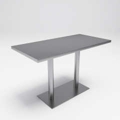 SOF commercial stainless steel material fast food restaurant booth seating furniture table and chair set