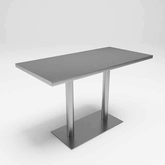 SOF commercial stainless steel material fast food restaurant booth seating furniture table and chair set