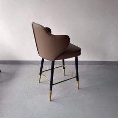 SOF counter height backed accent breakfast bar European style bar stool BY-017