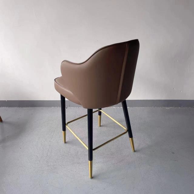 SOF counter height backed accent breakfast bar European style bar stool BY-017