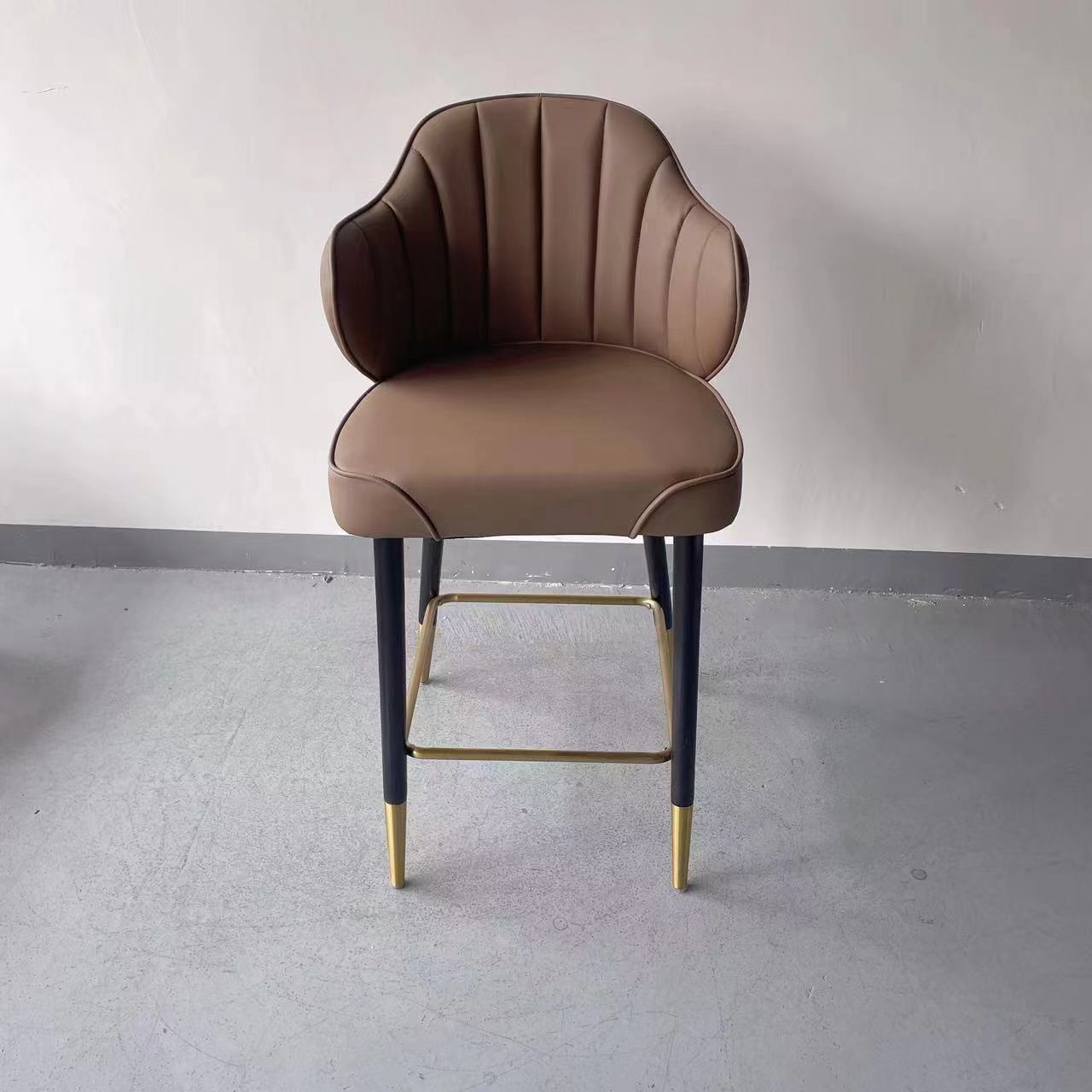 SOF counter height backed accent breakfast bar European style bar stool BY-017