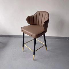 SOF counter height backed accent breakfast bar European style bar stool BY-017