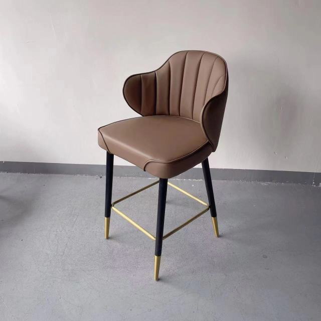 SOF counter height backed accent breakfast bar European style bar stool BY-017