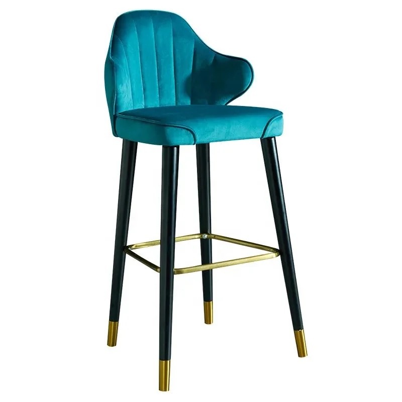 SOF counter height backed accent breakfast bar European style bar stool BY-017