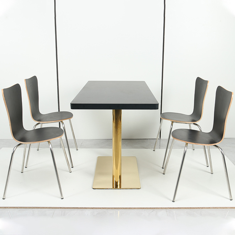 SOF simple style fast food restaurant dining table and chair furniture factory wholesale