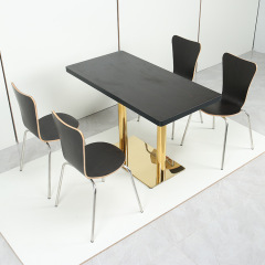 SOF simple style fast food restaurant dining table and chair furniture factory wholesale