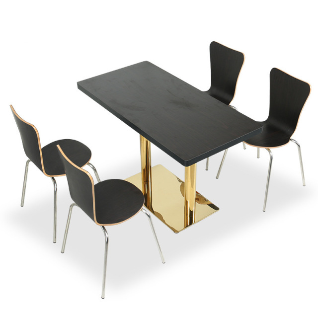SOF simple style fast food restaurant dining table and chair furniture factory wholesale