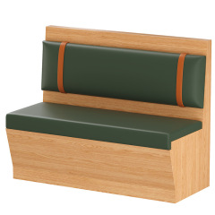 SOF custom size modern indoor furniture wood restaurant table and booth set