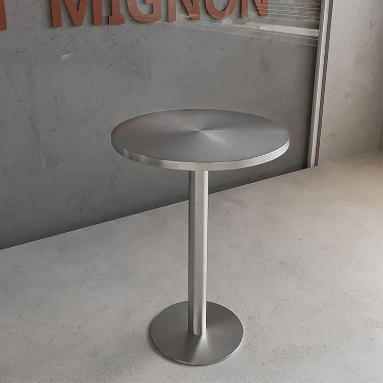 SOF one-stop wholesale indoor stainless steel fast food coffee shop restaurant table and chair furniture set
