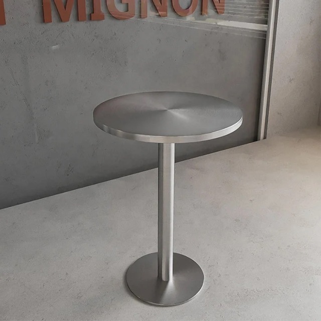 SOF one-stop wholesale indoor stainless steel fast food coffee shop restaurant table and chair furniture set