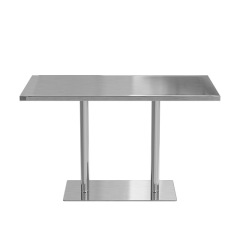 SOF China furniture manufacturer stainless steel coffee shop fast food restaurant furniture indoor booths chairs and table set
