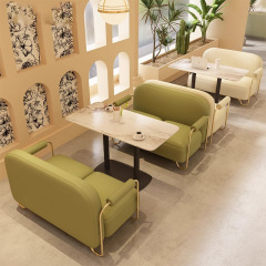 SOF custom Nordic style cafe booth table furniture set