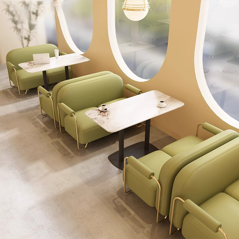 SOF custom Nordic style cafe booth table furniture set