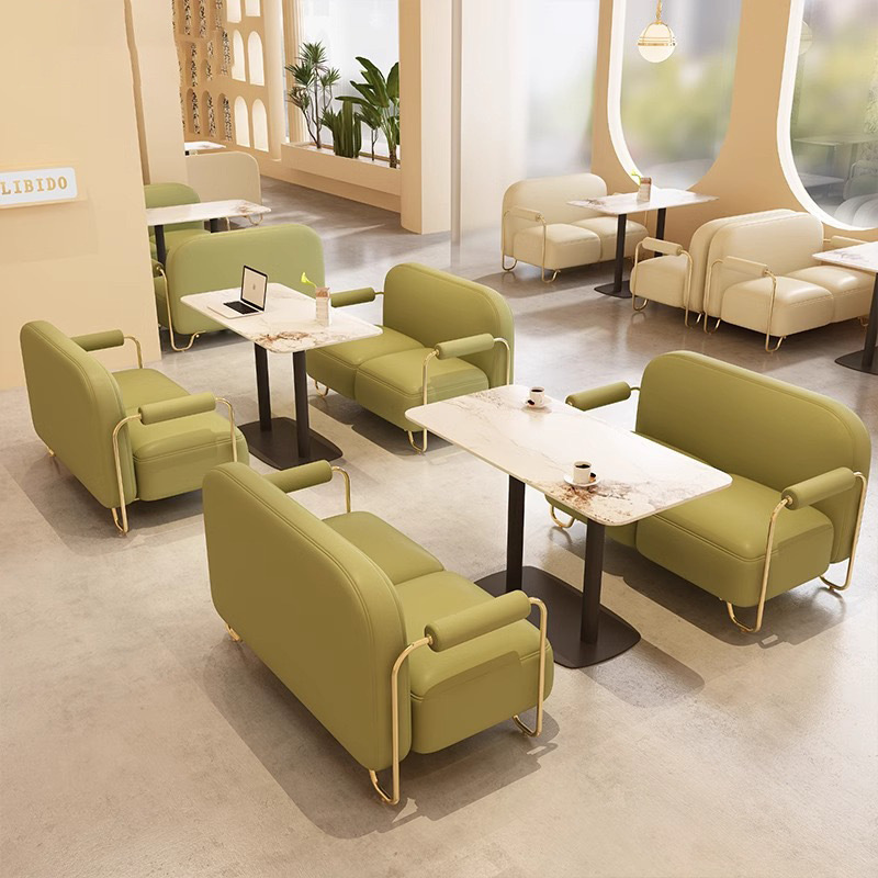 SOF custom Nordic style cafe booth table furniture set