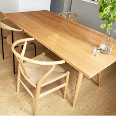 SOF custom restaurant solid wood dining table and chair furniture set made in China