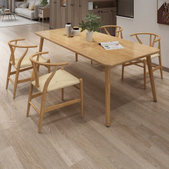 SOF custom restaurant solid wood dining table and chair furniture set made in China