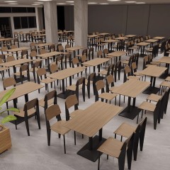 SOF China manufacturer coffee shop cafe table and chairs