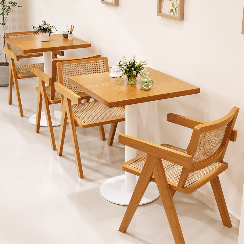 SOF commercial cafe restaurant furniture wooden dining table and chair