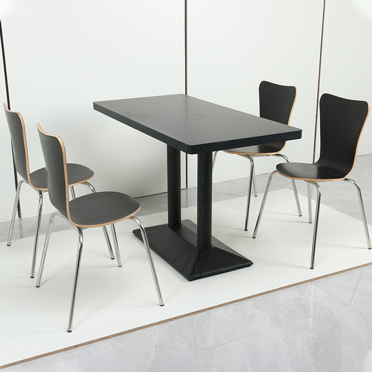SOF simple style fast food restaurant dining table and chair furniture factory wholesale
