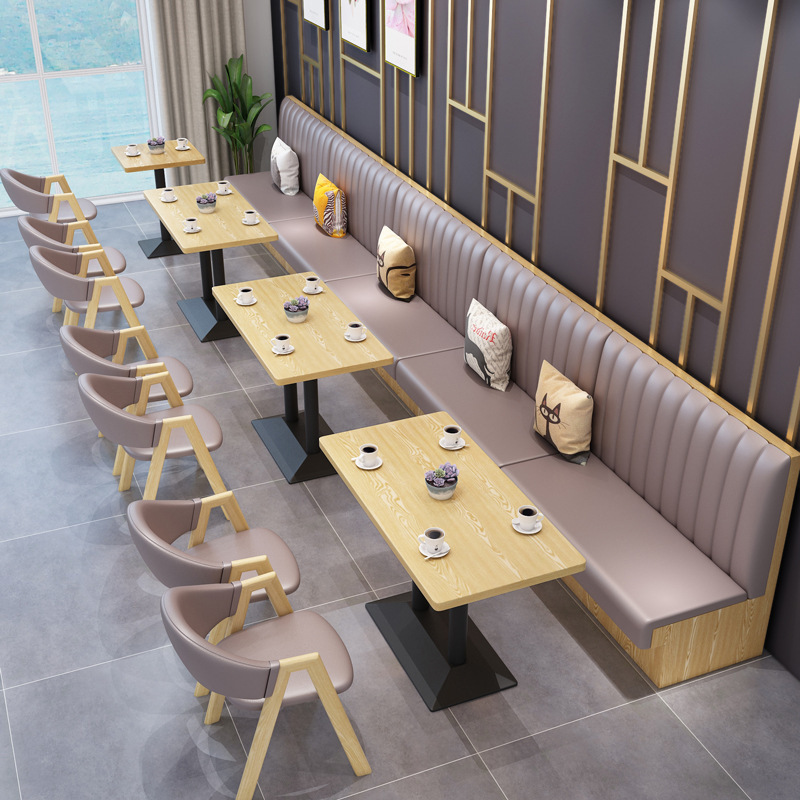 SOF commercial comfort restaurant furniture luxury cafe table and booth sofa set
