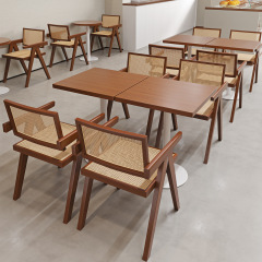 SOF commercial cafe restaurant furniture wooden dining table and chair