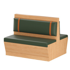 SOF custom size modern indoor furniture wood restaurant table and booth set