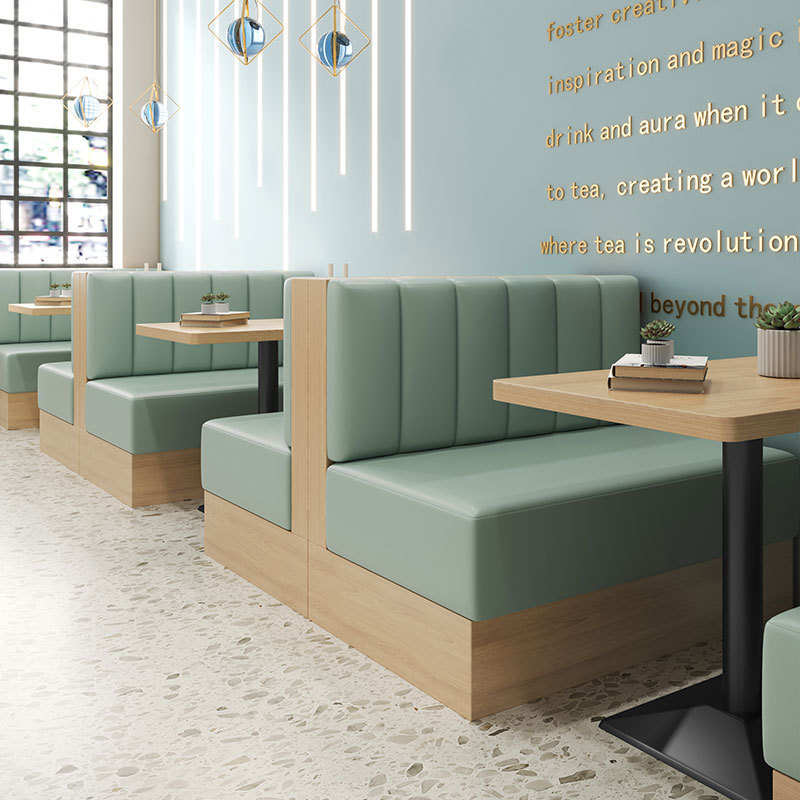 SOF commercial indoor custom modern luxury booth sofa and table dining restaurant furniture set