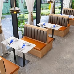 SOF dining furniture set sintered stone top classical metal indoor modern restaurant tables and chairs