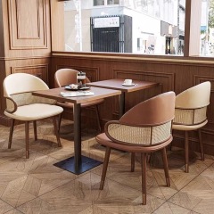 SOF one stop custom commercial modern wooden coffee restaurant tables and chairs booth seating furniture