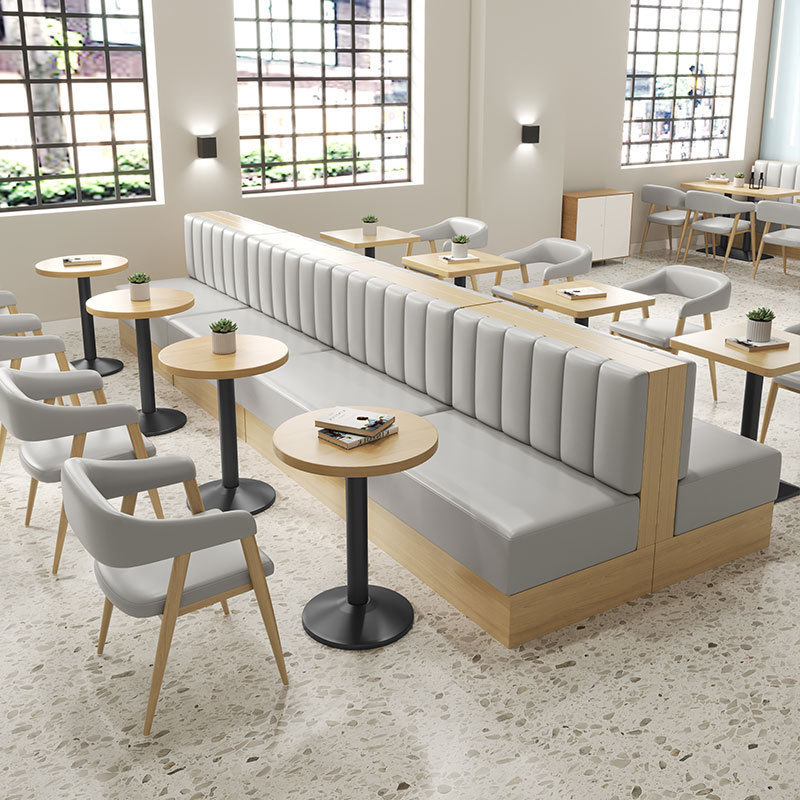 SOF commercial indoor custom modern luxury booth sofa and table dining restaurant furniture set