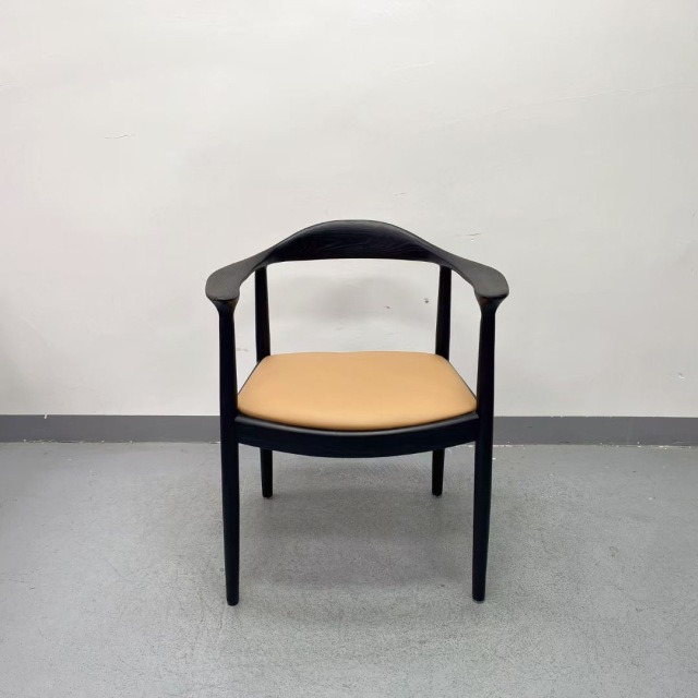 SOF the JFK Arm Chair with Wood Legs and Upholstered Seats for Kitchen & Dining