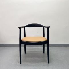 SOF the JFK Arm Chair with Wood Legs and Upholstered Seats for Kitchen & Dining