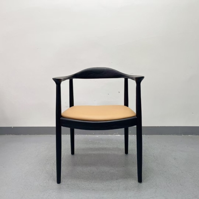 SOF the JFK Arm Chair with Wood Legs and Upholstered Seats for Kitchen & Dining
