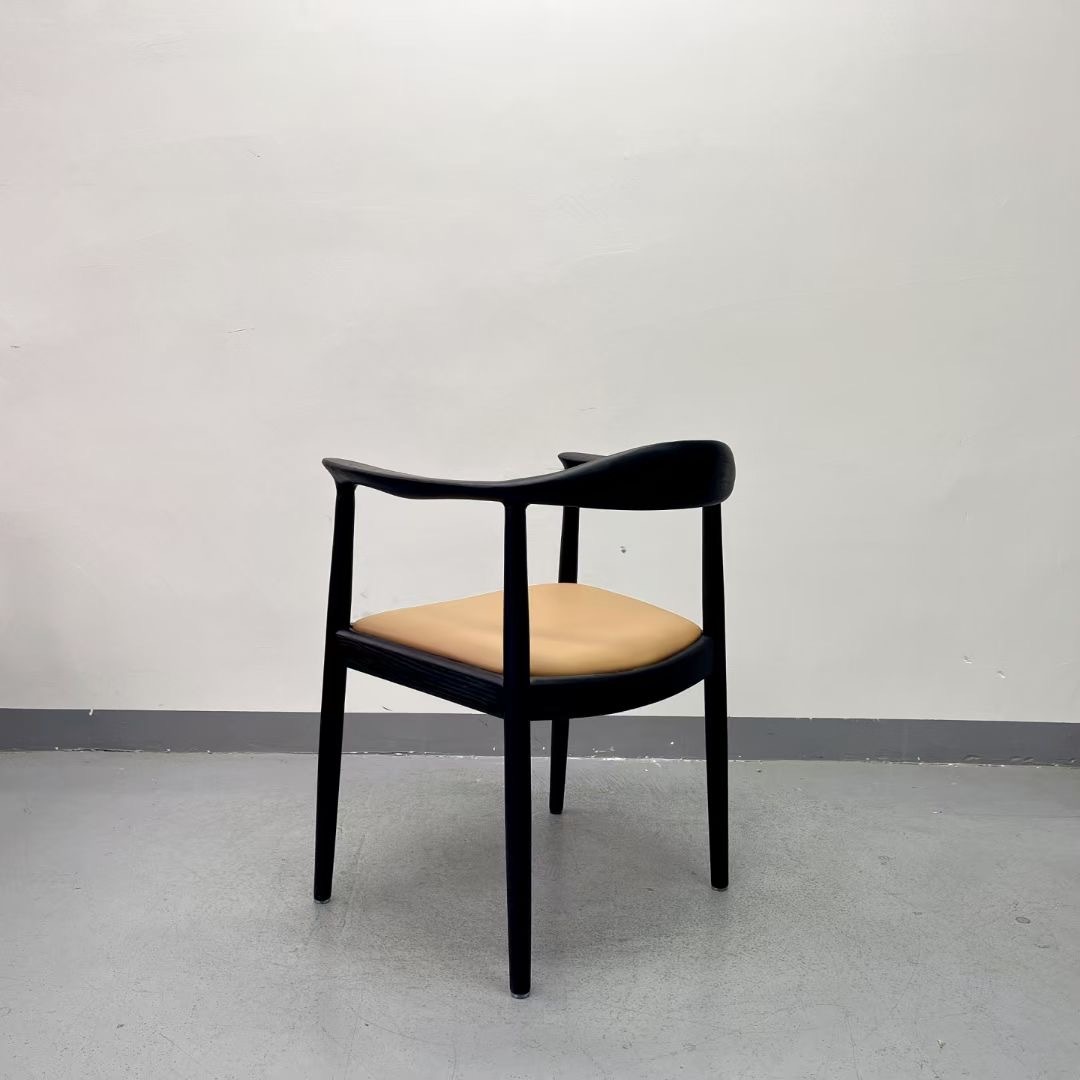 SOF the JFK Arm Chair with Wood Legs and Upholstered Seats for Kitchen & Dining