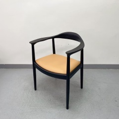 SOF the JFK Arm Chair with Wood Legs and Upholstered Seats for Kitchen & Dining
