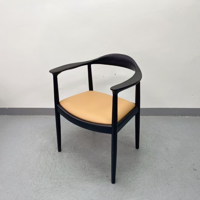 SOF the JFK Arm Chair with Wood Legs and Upholstered Seats for Kitchen & Dining