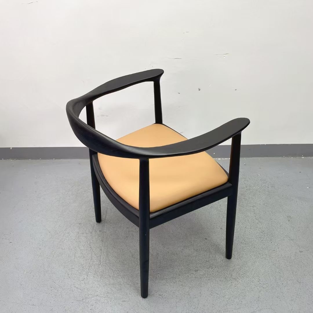 SOF the JFK Arm Chair with Wood Legs and Upholstered Seats for Kitchen & Dining