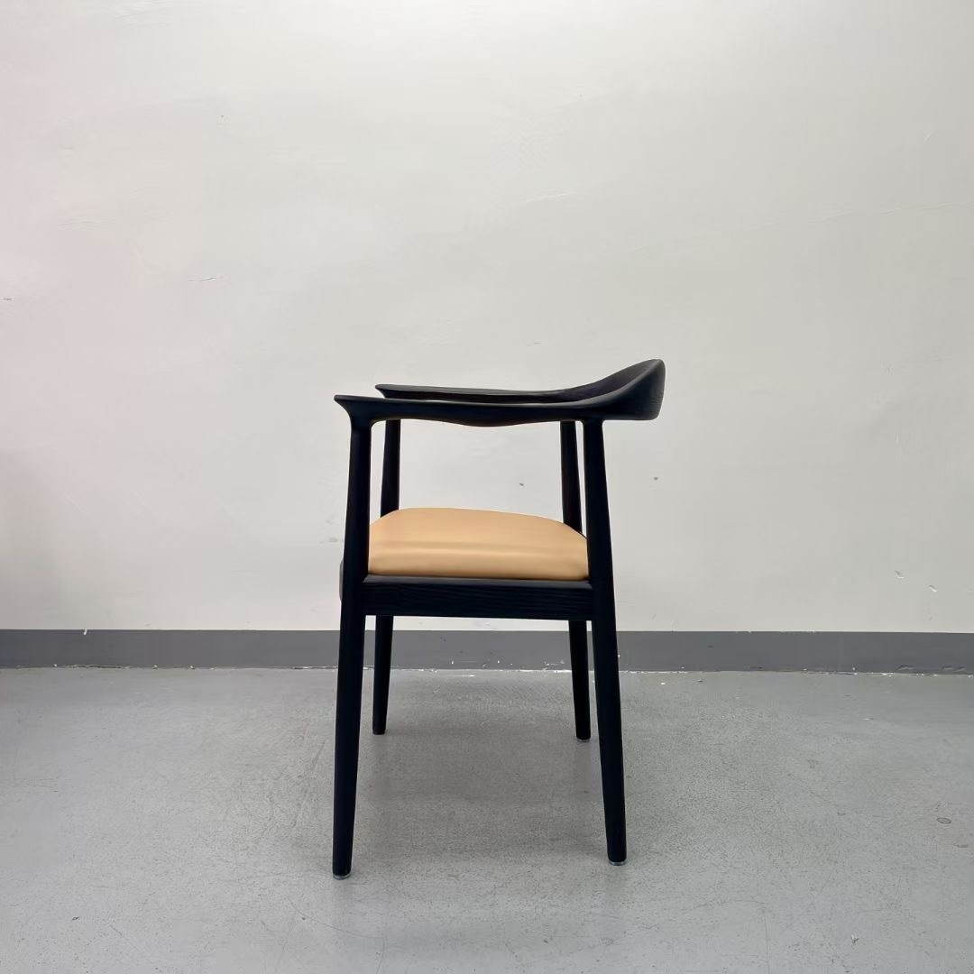 SOF the JFK Arm Chair with Wood Legs and Upholstered Seats for Kitchen & Dining