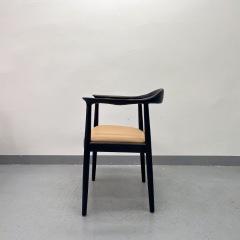 SOF the JFK Arm Chair with Wood Legs and Upholstered Seats for Kitchen & Dining