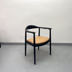 SOF the JFK Arm Chair with Wood Legs and Upholstered Seats for Kitchen & Dining