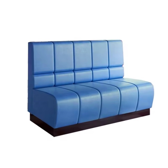 SOF Custom Size American-Style Bistro Booth Sofa Vinyl Upholstered Booths