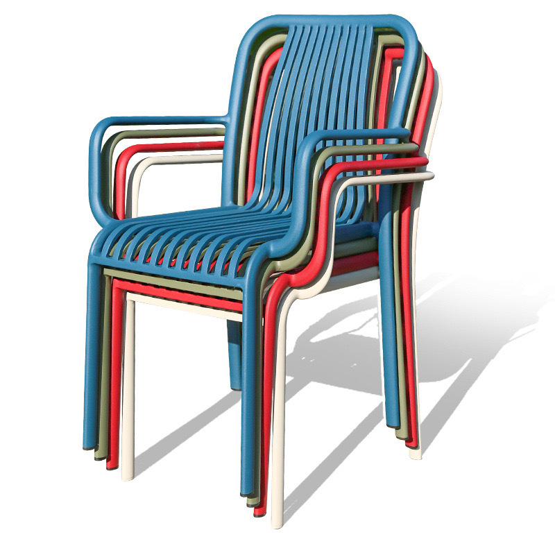 Outdoor Patio Chairs - Rust-Free, Stackable, Waterproof Aluminum with Matte Finish