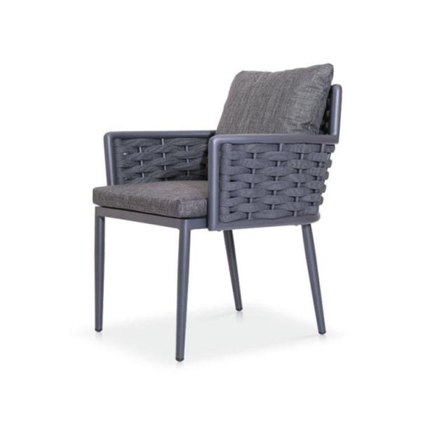 Premium Outdoor Chair - Aluminum Alloy with Textiline Rope and Waterproof Fabric