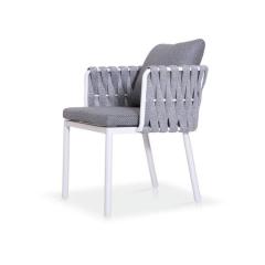 SOF Durable Outdoor Chair - Aluminum Alloy with Olefin Webbing and Outdoor Fabric