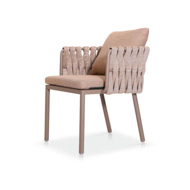 SOF Durable Outdoor Chair - Aluminum Alloy with Olefin Webbing and Outdoor Fabric