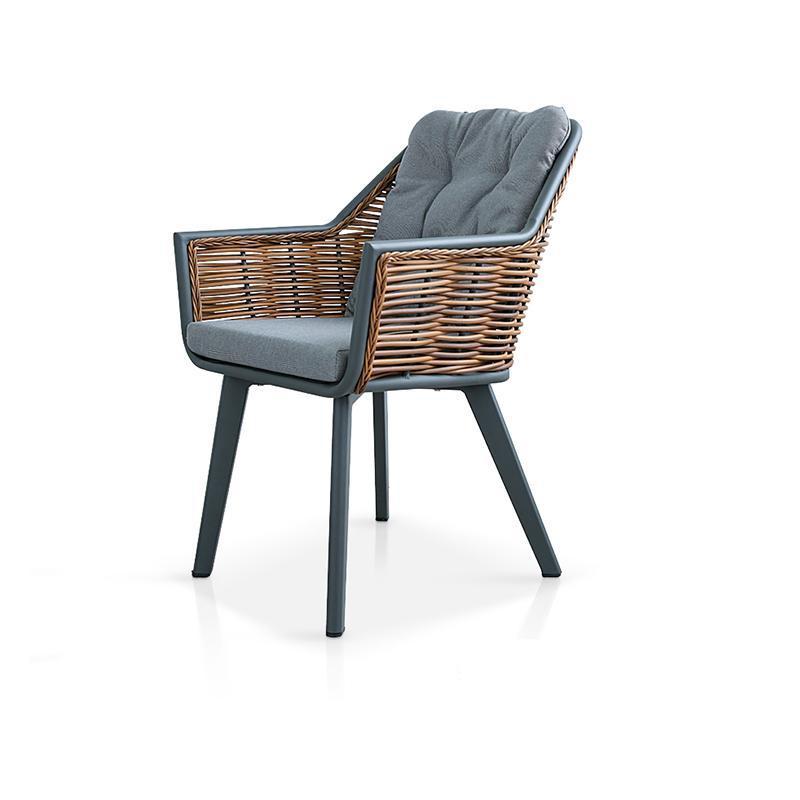 Stylish Outdoor Garden Chair - Aluminum Alloy with PE Rattan