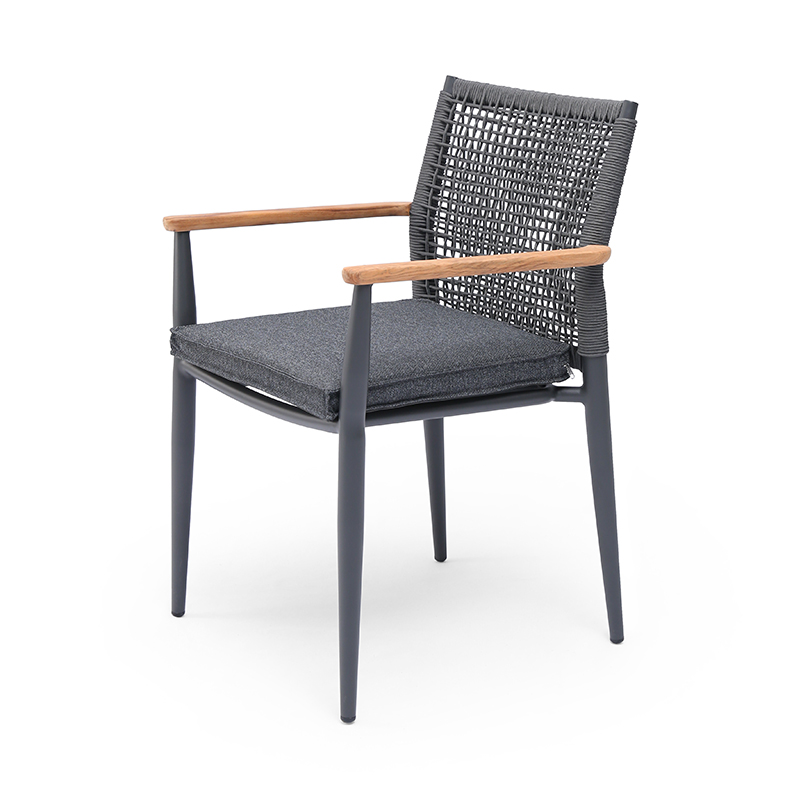 SOF All-Weather Outdoor Chair – Crafted with Aluminum Alloy & Teak Wood