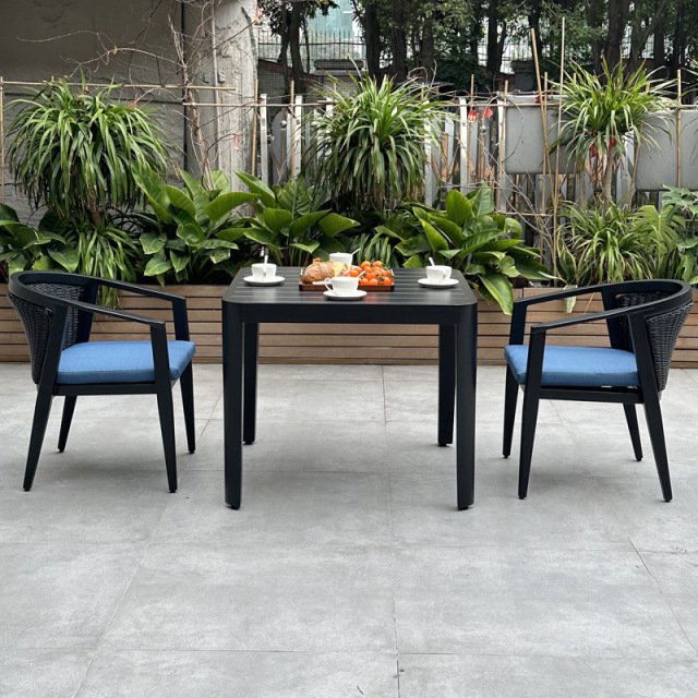 SOF Premium Customizable Outdoor Aluminum Dining Set- 1 Table and 4 Chairs