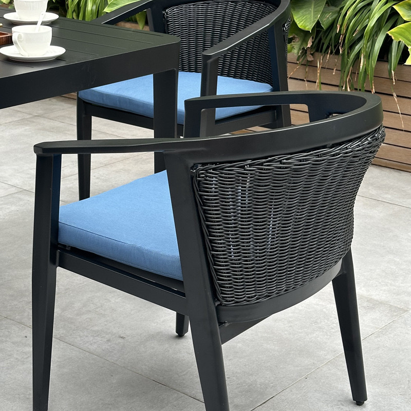 SOF Premium Customizable Outdoor Aluminum Dining Set- 1 Table and 4 Chairs