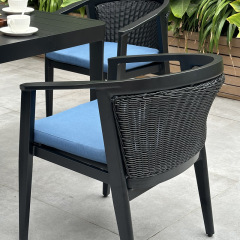 SOF Premium Customizable Outdoor Aluminum Dining Set- 1 Table and 4 Chairs